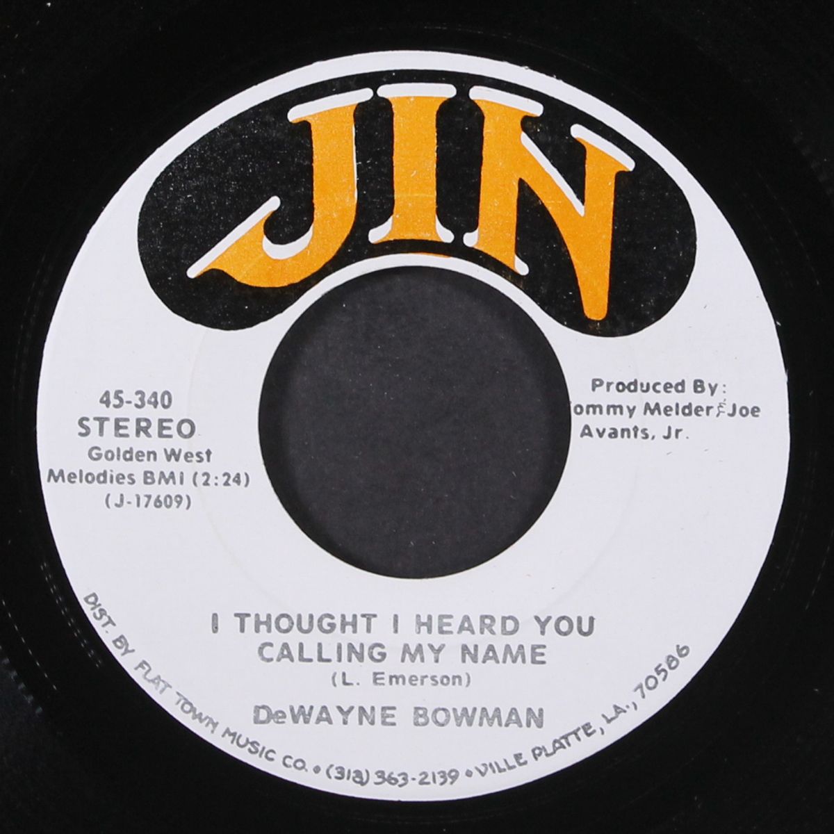 my woman's love / i thought i heard you calling my name by DEWAYNE BOWMAN