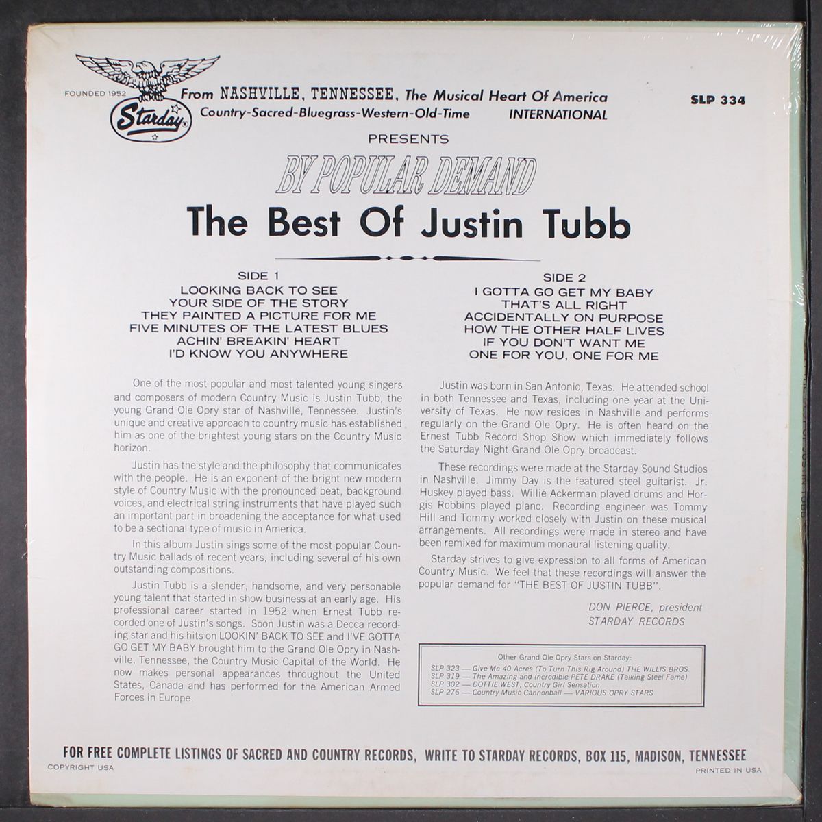 best of by JUSTIN TUBB