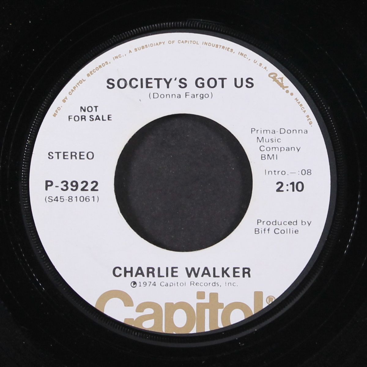 odds and ends / society's got us by CHARLIE WALKER