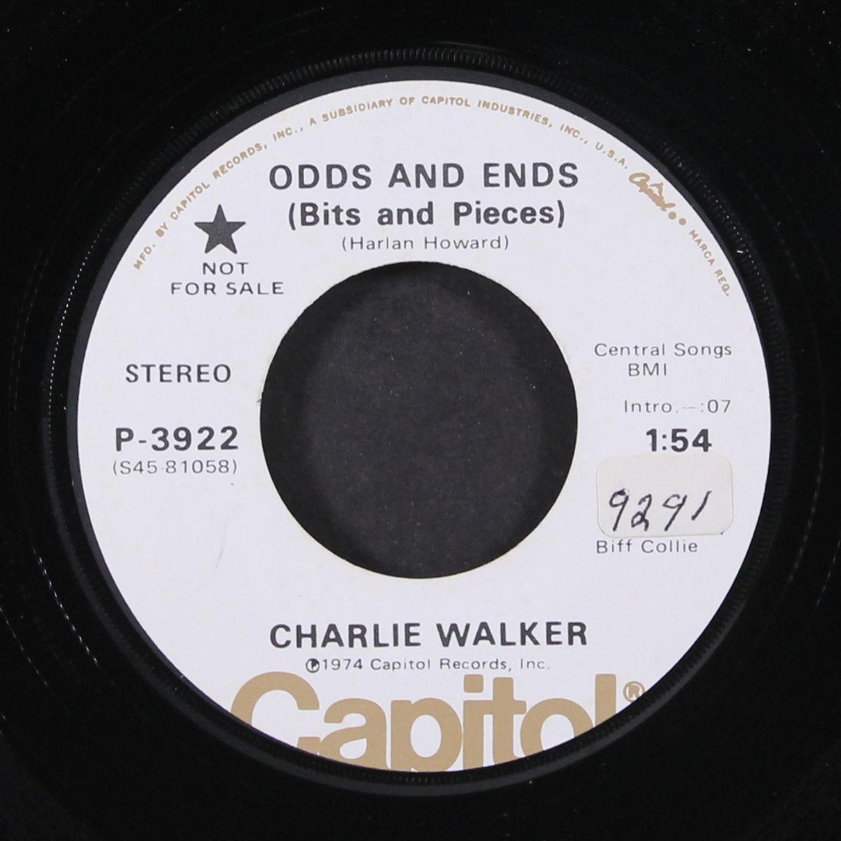 odds and ends / society's got us by CHARLIE WALKER