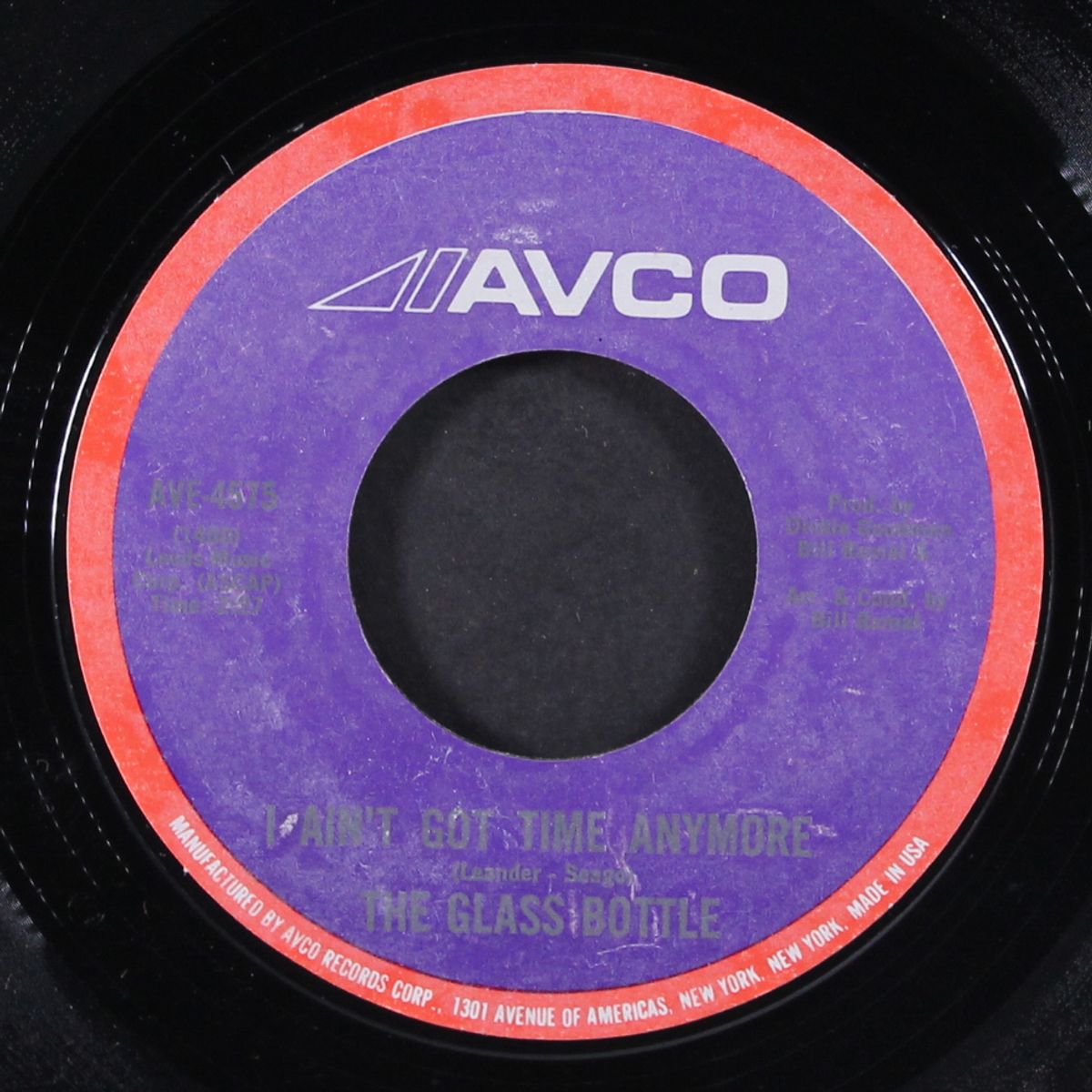 i ain't got time anymore / the first time by GLASS BOTTLE