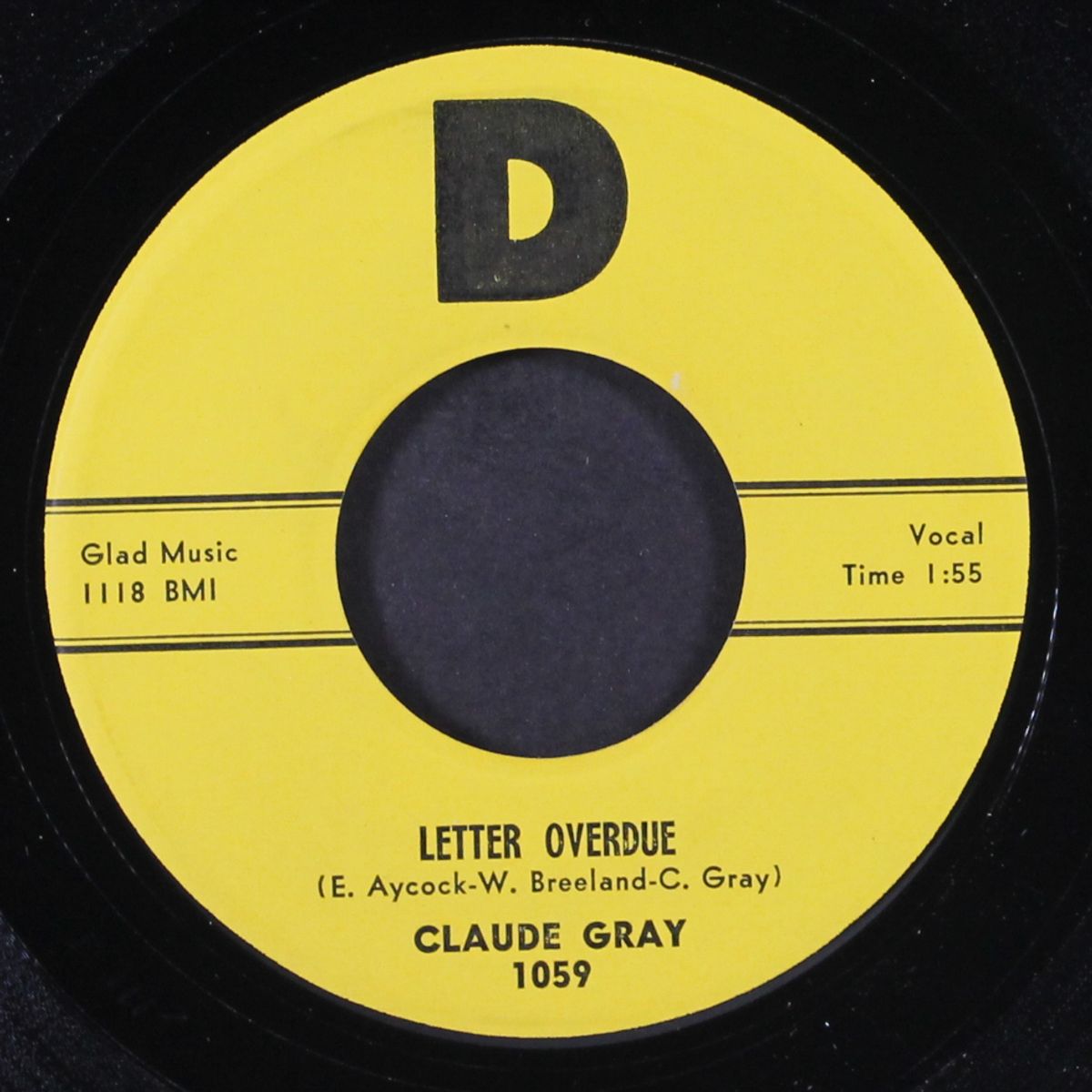 letter overdue / i'm not supposed by CLAUDE GRAY