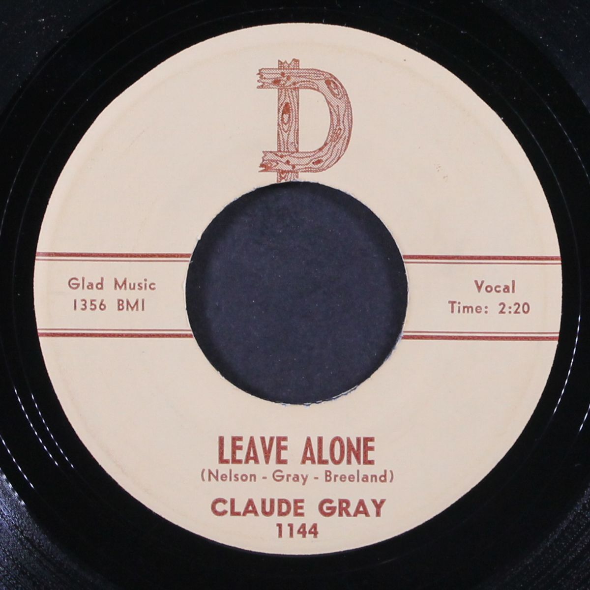 leave alone by CLAUDE GRAY