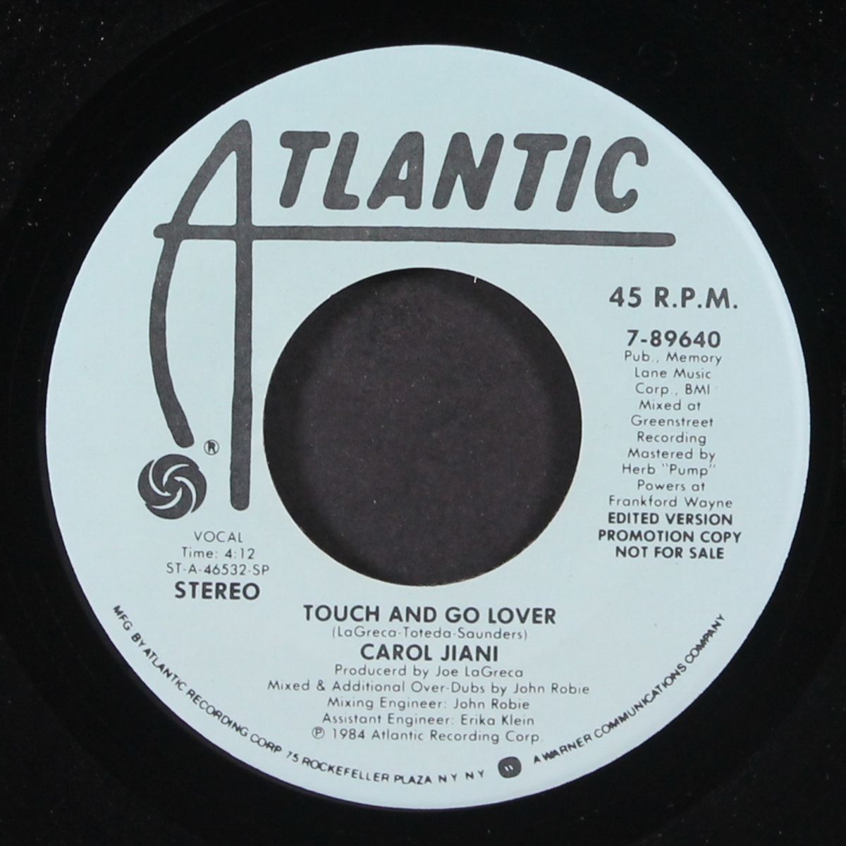 touch and go lover / same by CAROL JIANI