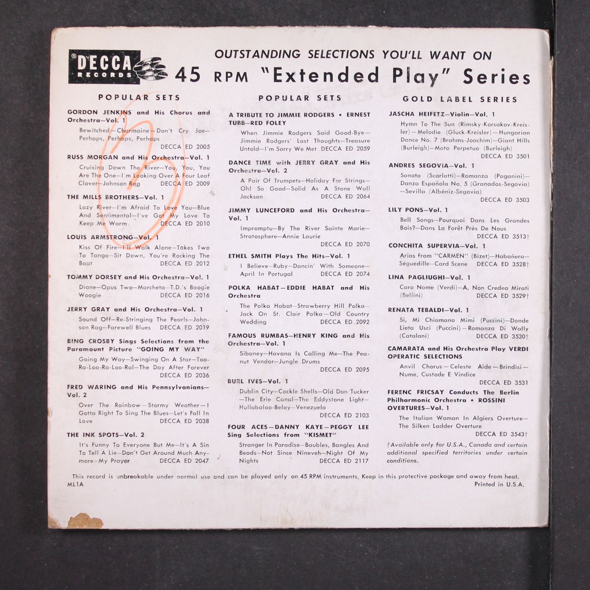 sings by JEFF CHANDLER