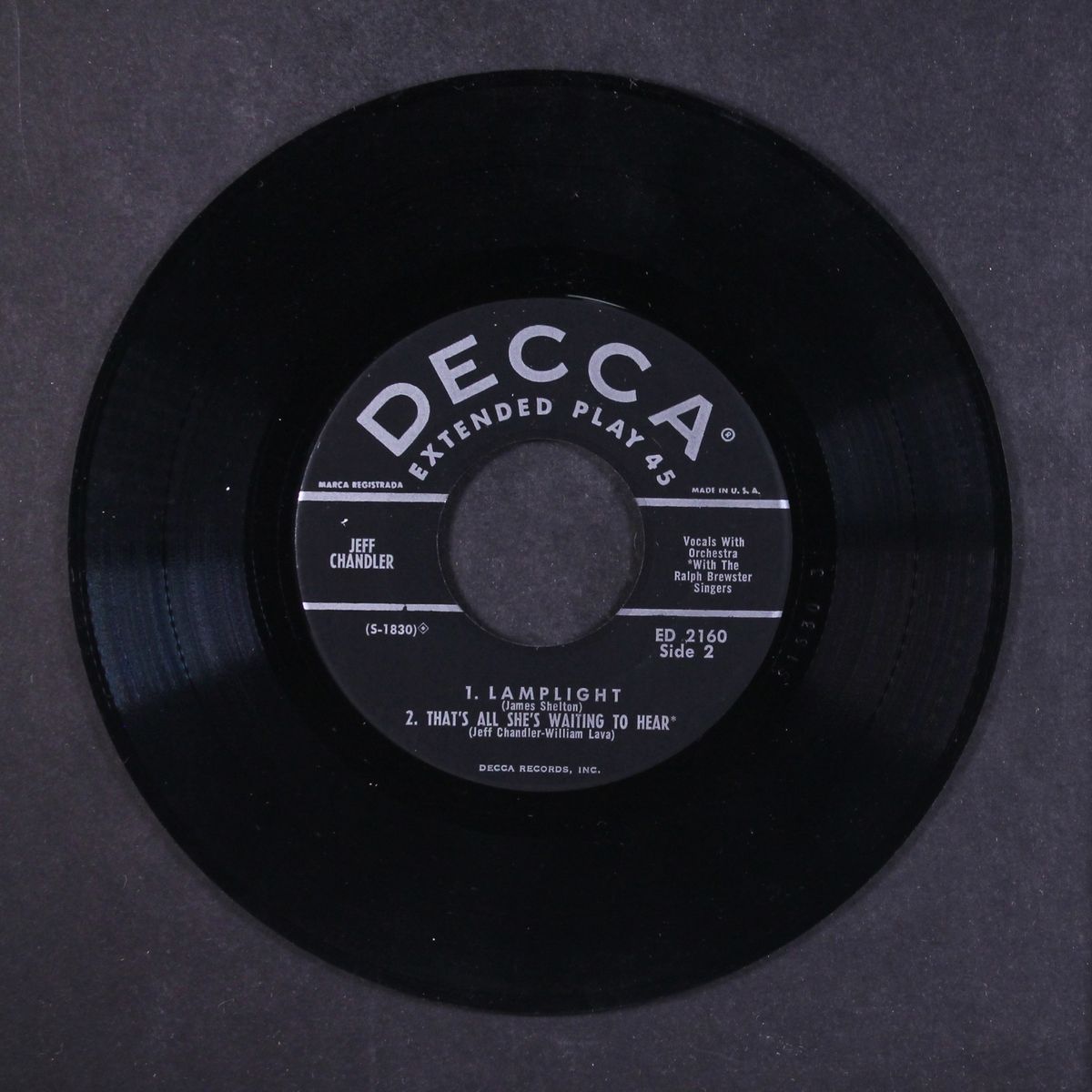 sings by JEFF CHANDLER