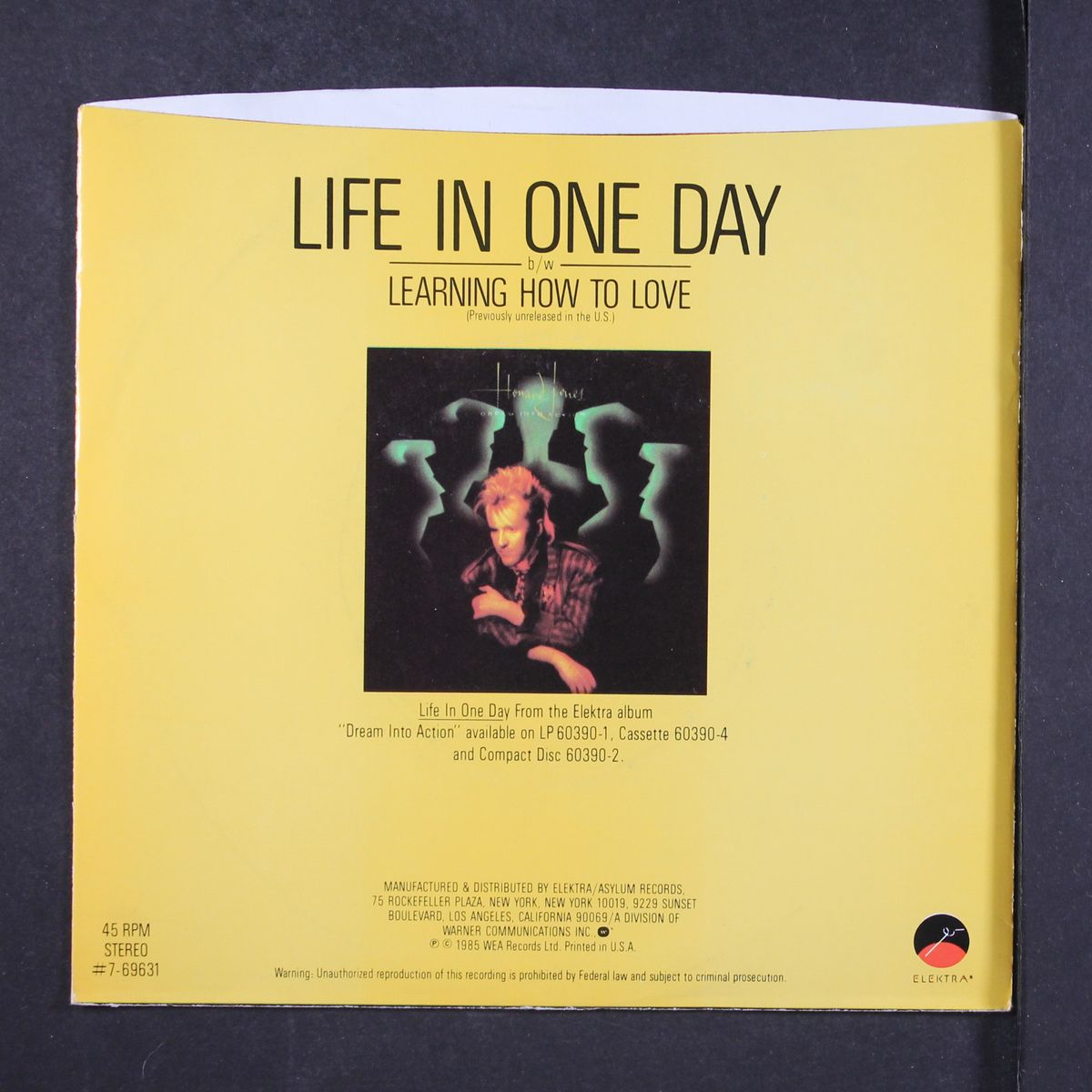 life in one day / same by HOWARD JONES