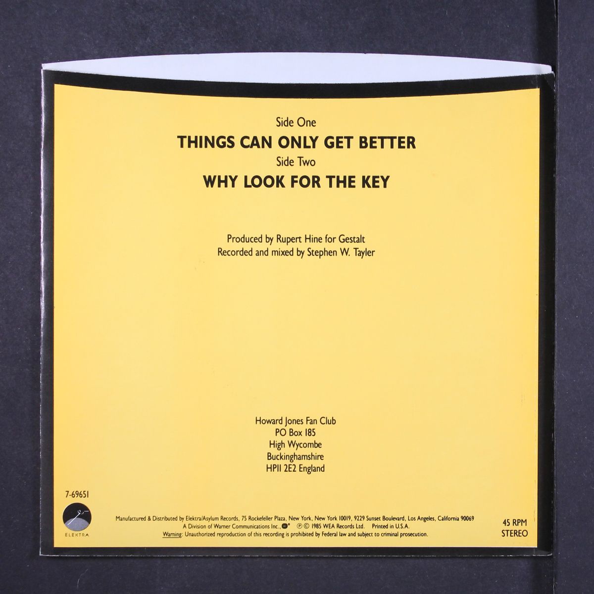 things can only get better / same by HOWARD JONES