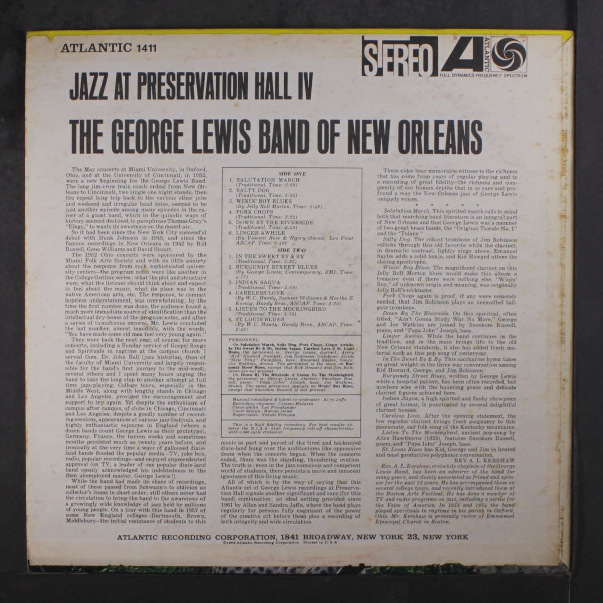 jazz at preservation hall by GEORGE LEWIS