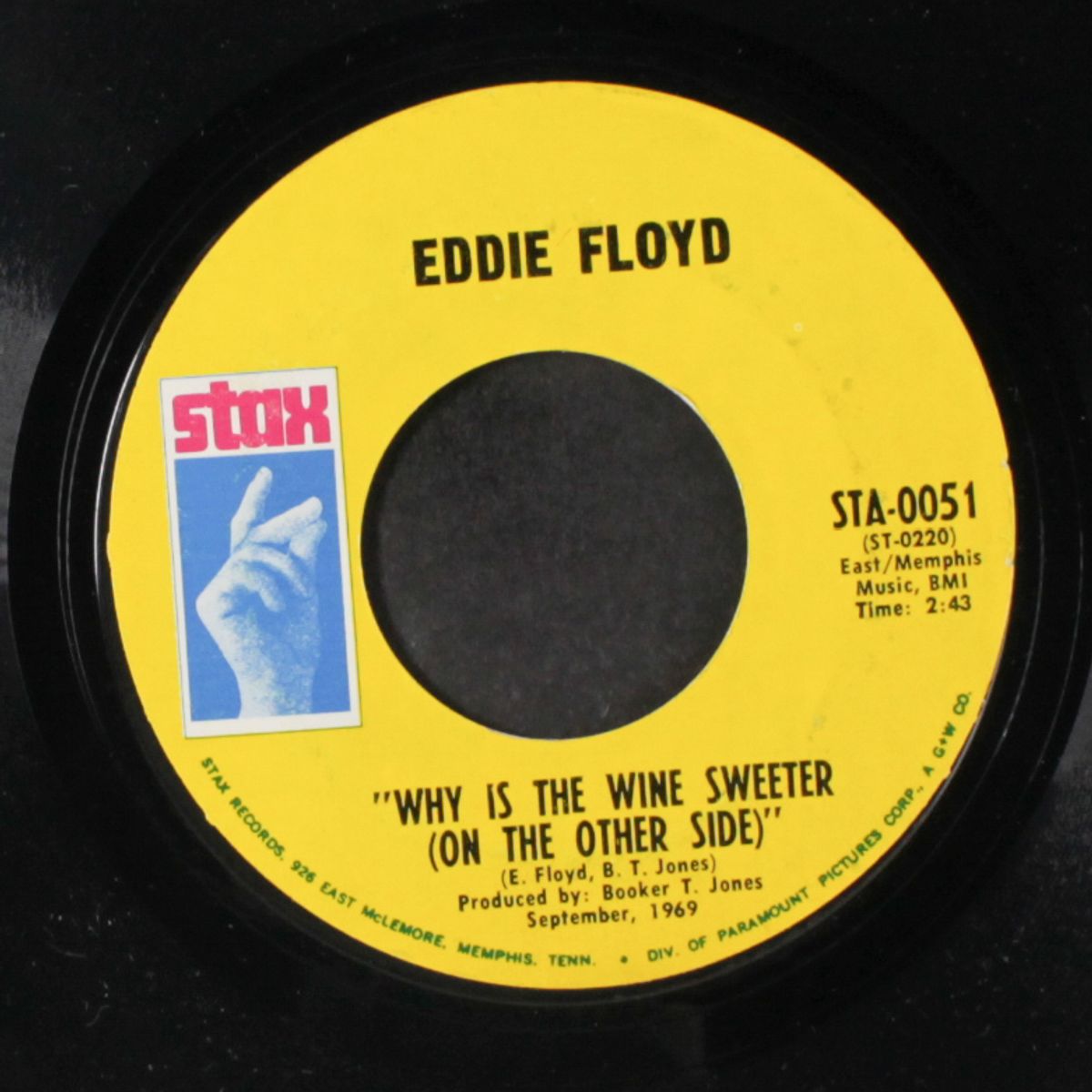 why is the wine sweeter (on the other side / people, get it together) by EDDIE FLOYD
