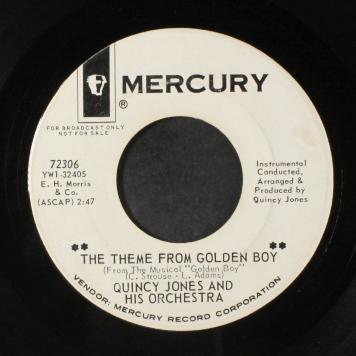 the theme from golden boy / seaweed by QUINCY JONES