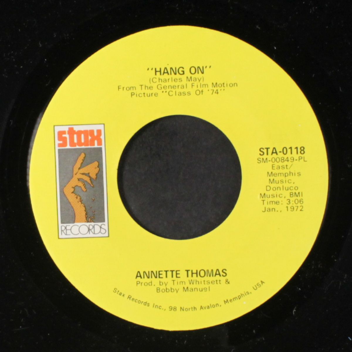 hang on / nothing is everlasting by ANNETTE THOMAS