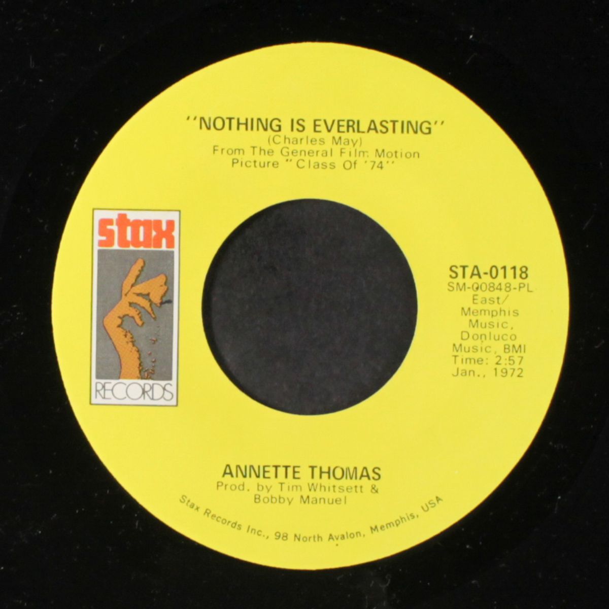 hang on / nothing is everlasting by ANNETTE THOMAS