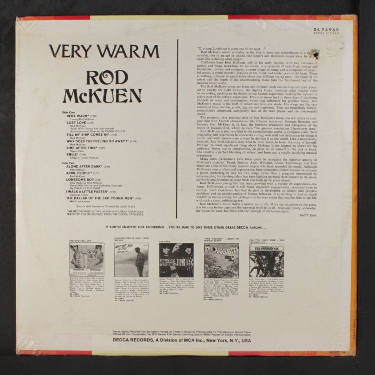 very warm by ROD MCKUEN