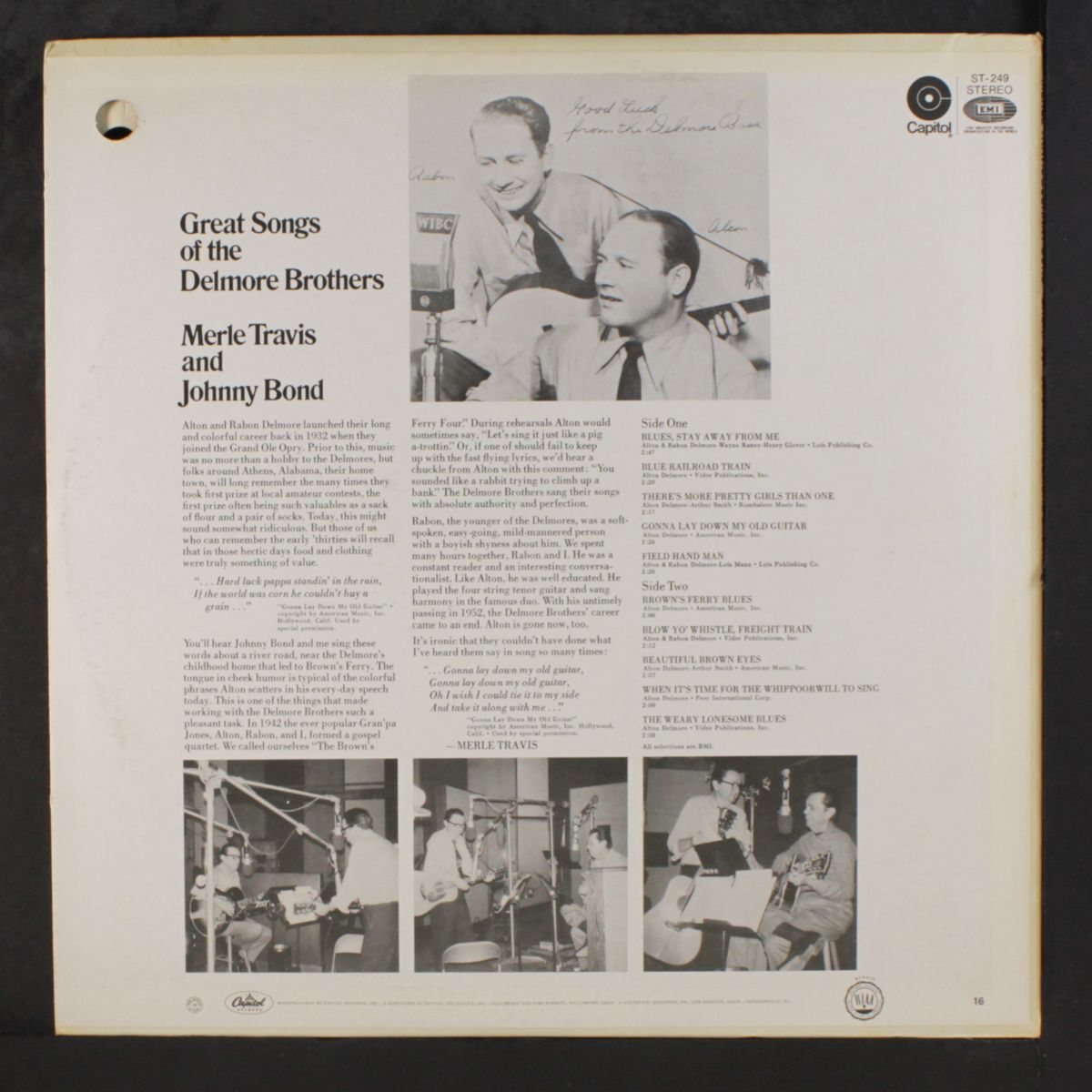 great songs of the delmore brothers by MERLE TRAVIS & JOHNNY BOND