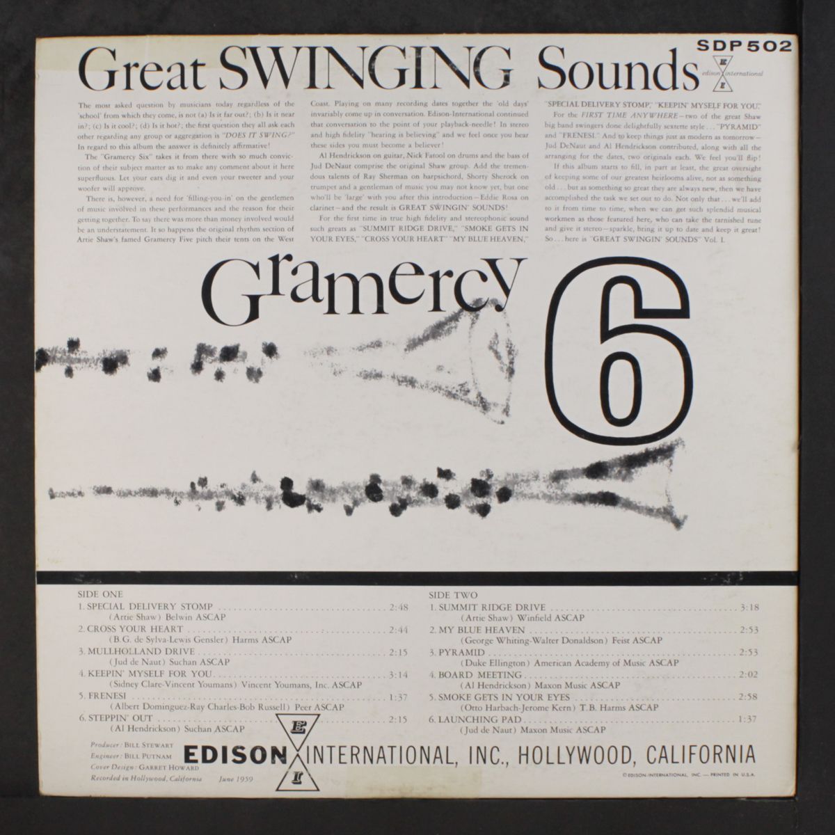 great swinging sounds by GRAMERCY SIX