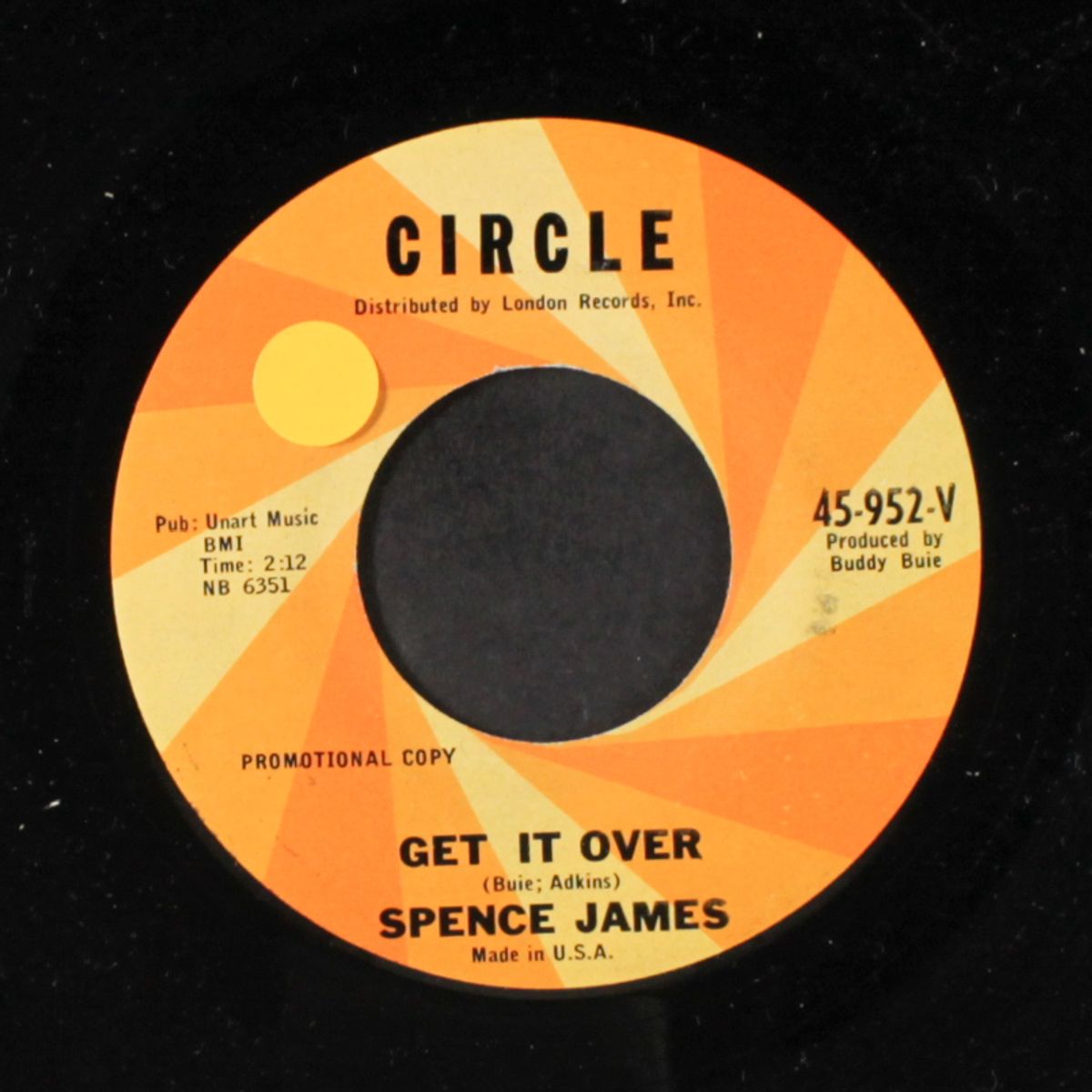 i won't be back / get it over by SPENCE JAMES