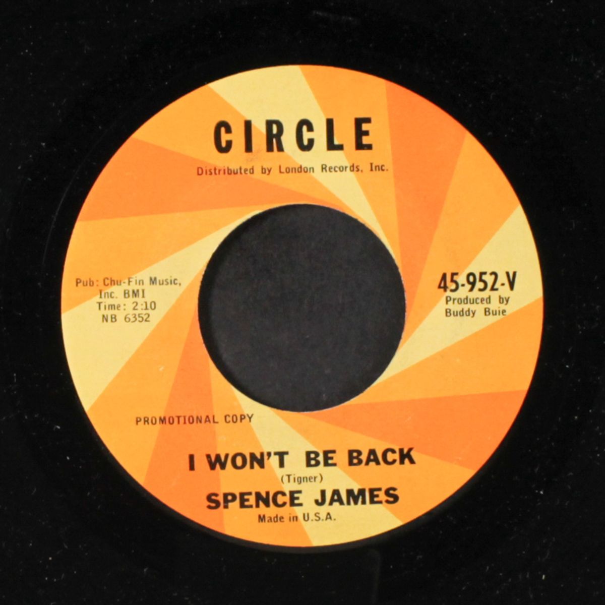 i won't be back / get it over by SPENCE JAMES