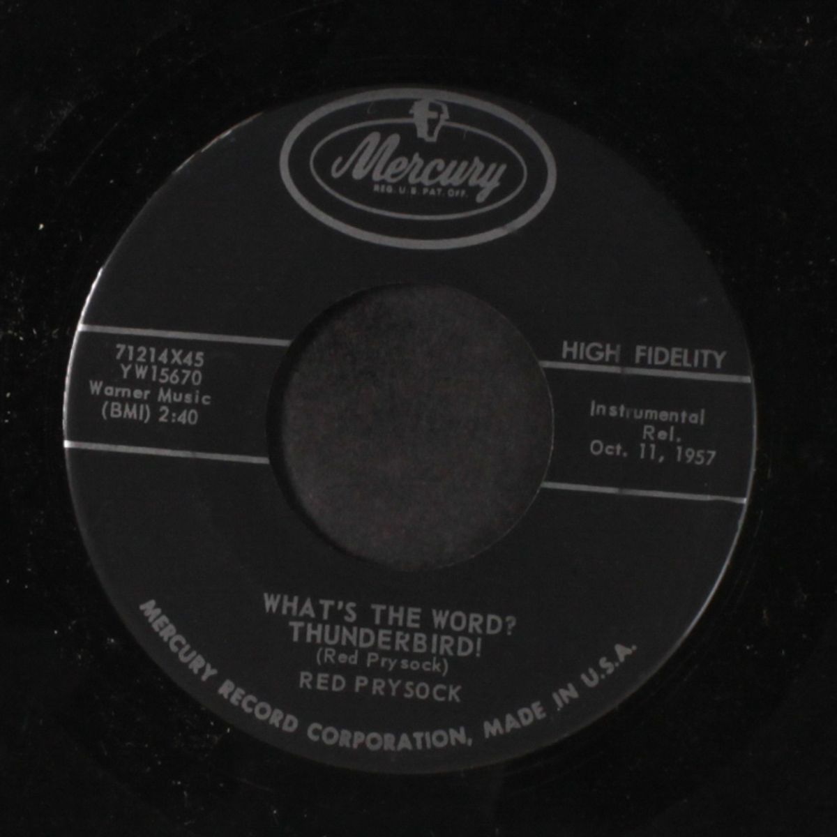what's the word? thunderbird! / satellite by RED PRYSOCK