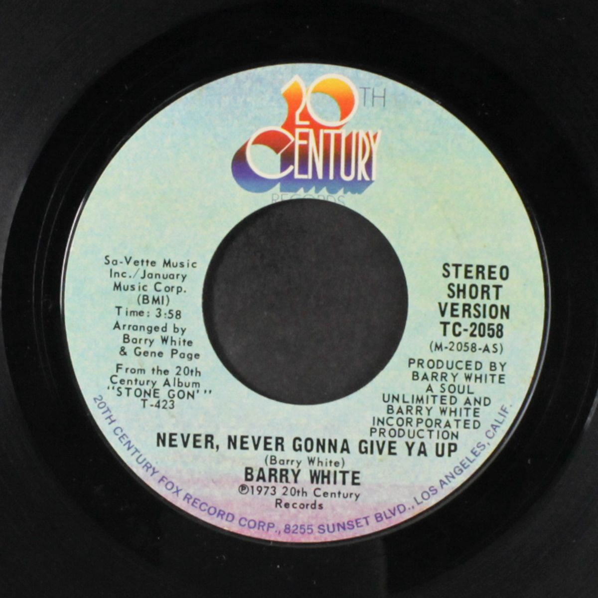 never, never gonna give ya up / short by BARRY WHITE