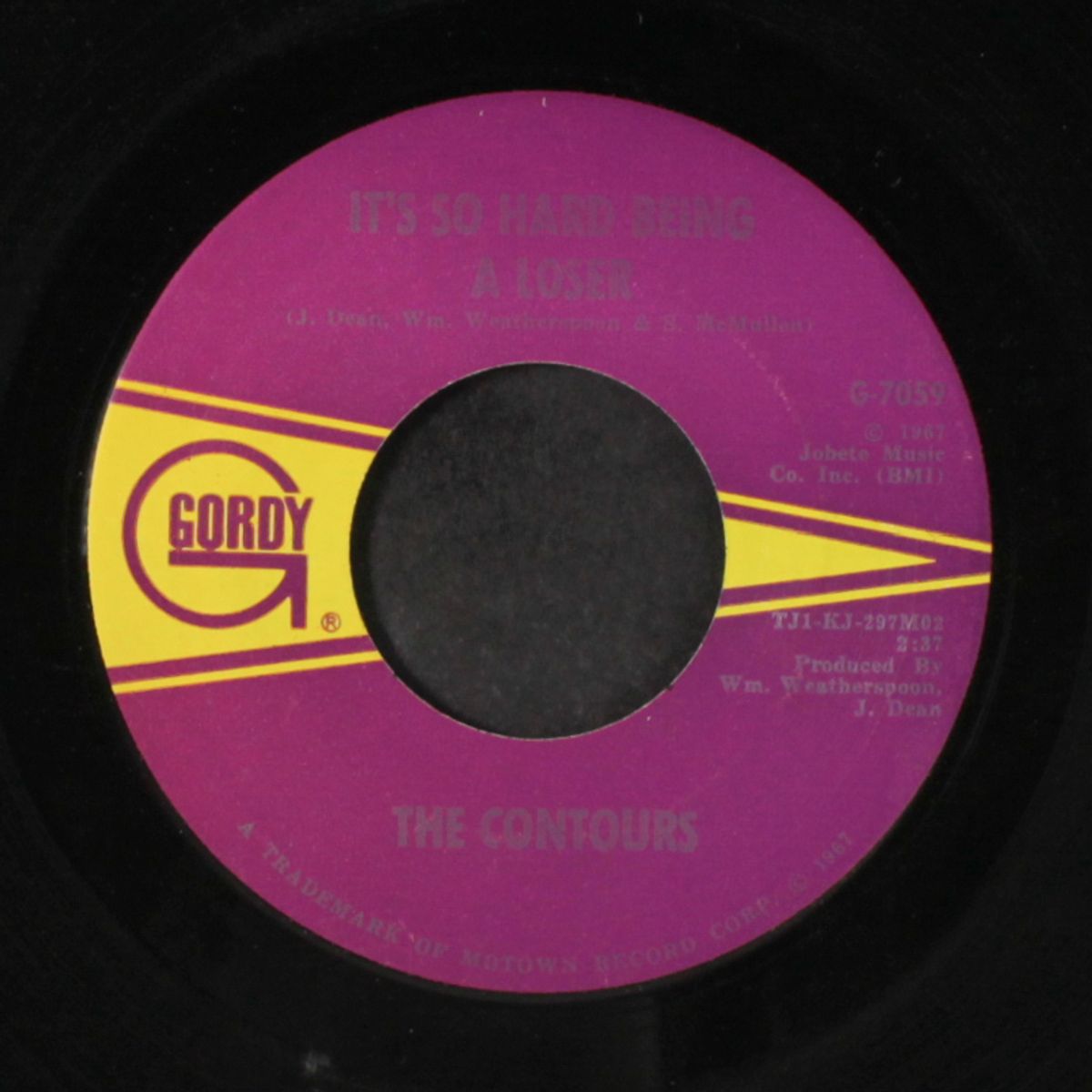 it's so hard being a loser / your love grows more precious everyday by CONTOURS
