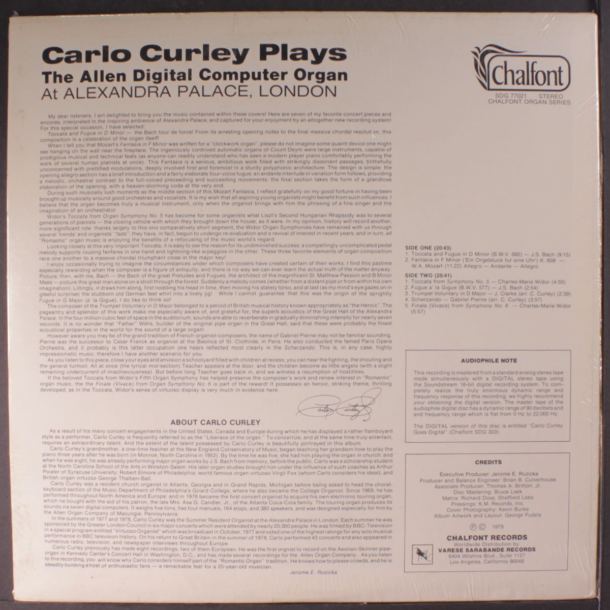plays the allen digital computer organ at alexandra palace by CARLO CURLEY