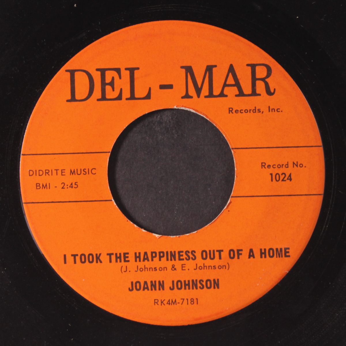 why meet somebody new / i took the happiness out of a home by JOANN JOHNSON