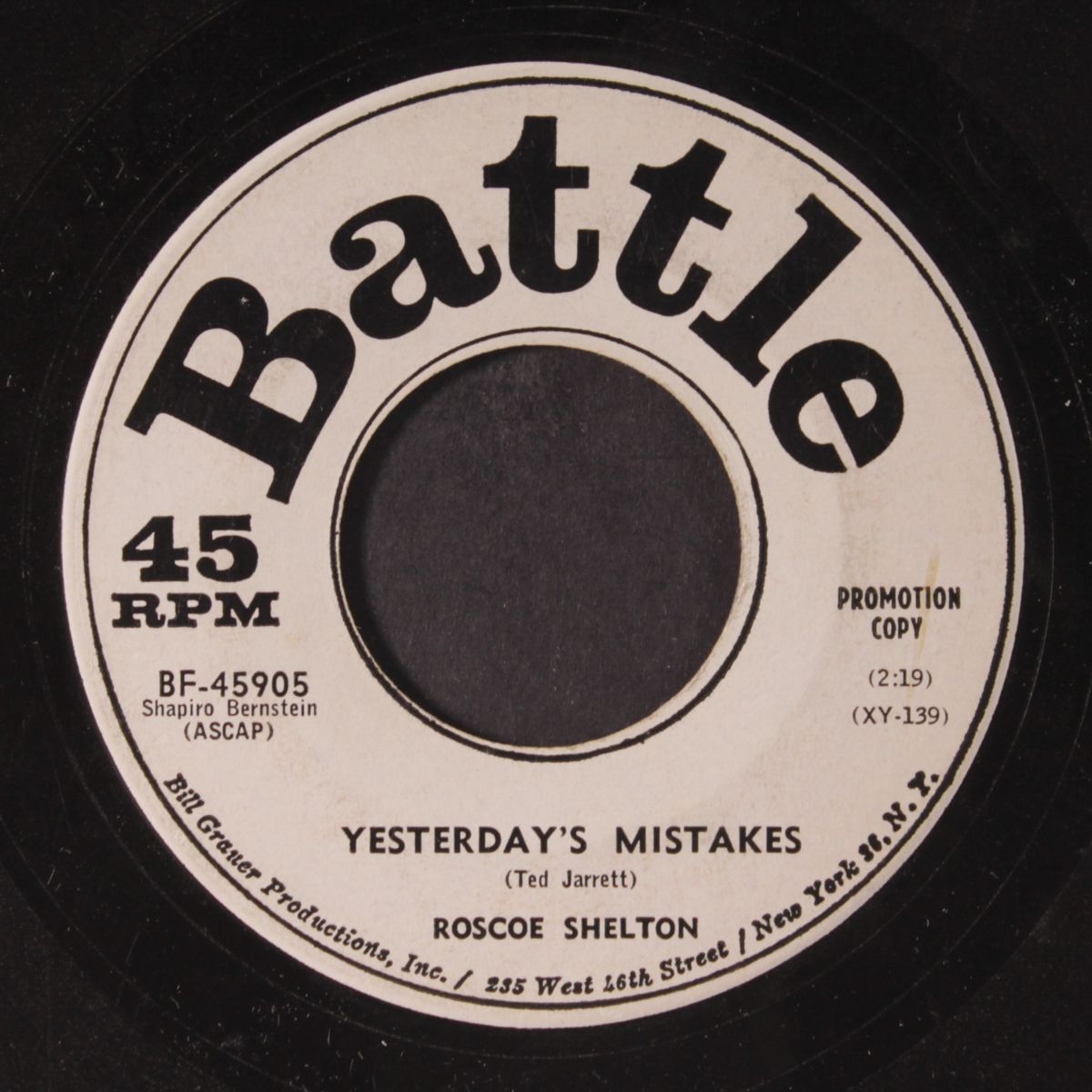time and distance / yesterday's mistakes by ROSCOE SHELTON