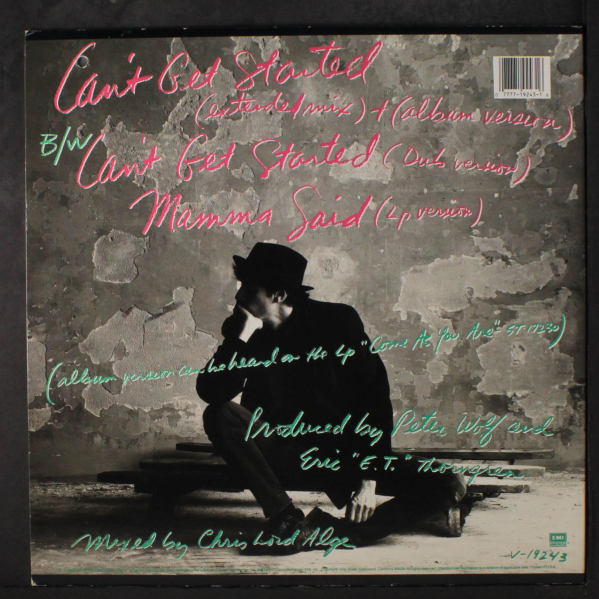 can't get started by PETER WOLF