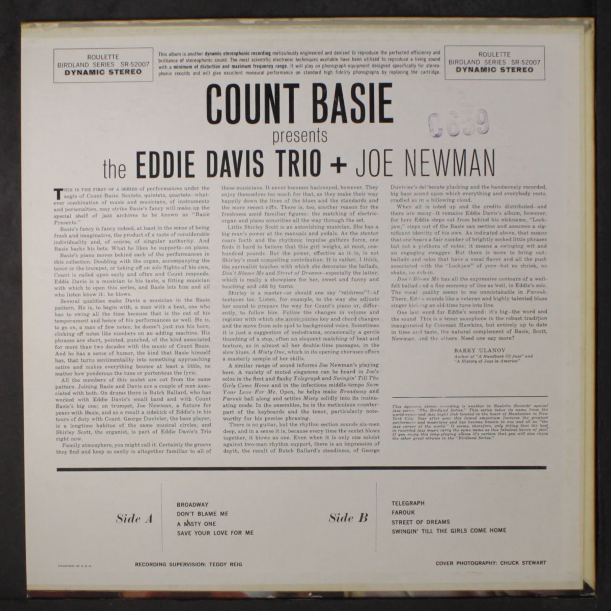 count basie presents by EDDIE 'LOCKJAW' DAVIS