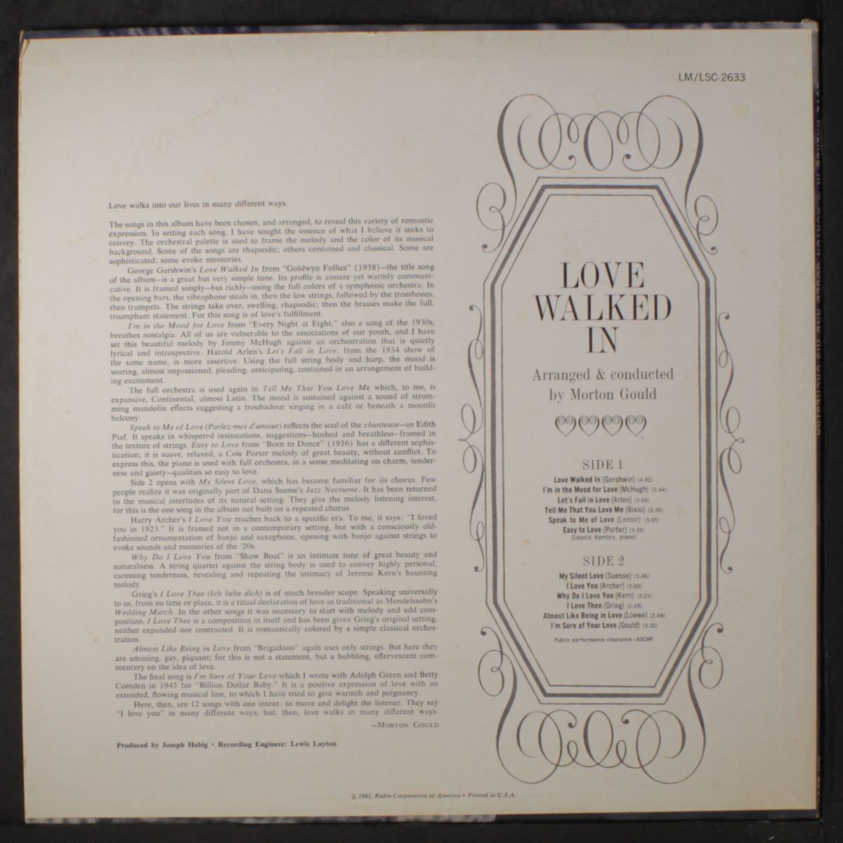 love walked in by MORTON GOULD