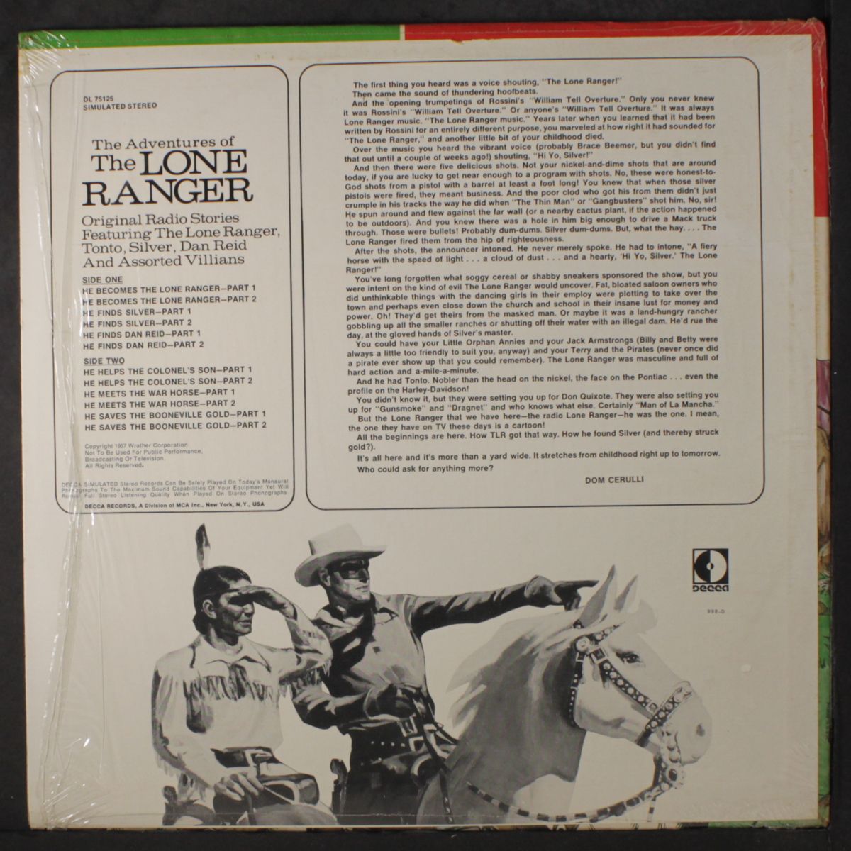 the adventures of the lone ranger by ORIGINAL RADIO BROADCAST