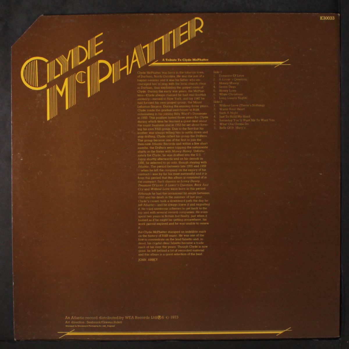 a tribute to clyde mcphatter by CLYDE MCPHATTER