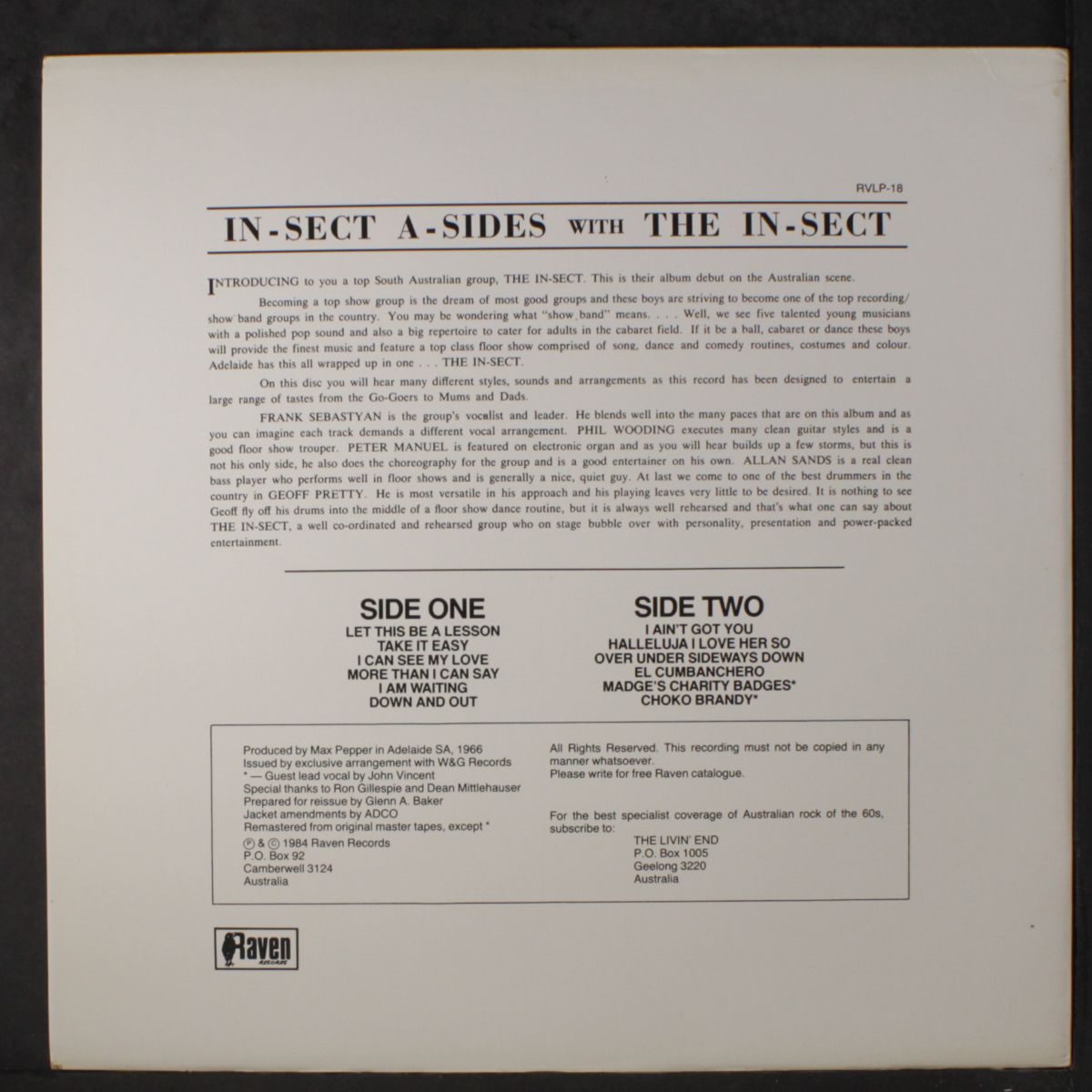 in-sect a-sides by IN-SECT