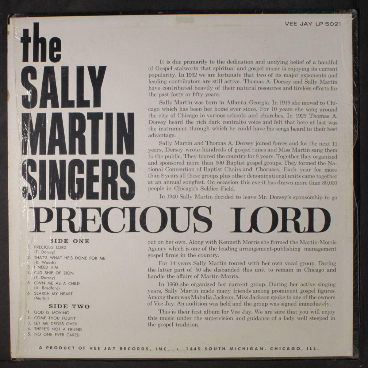 precious lord by SALLY MARTIN SINGERS