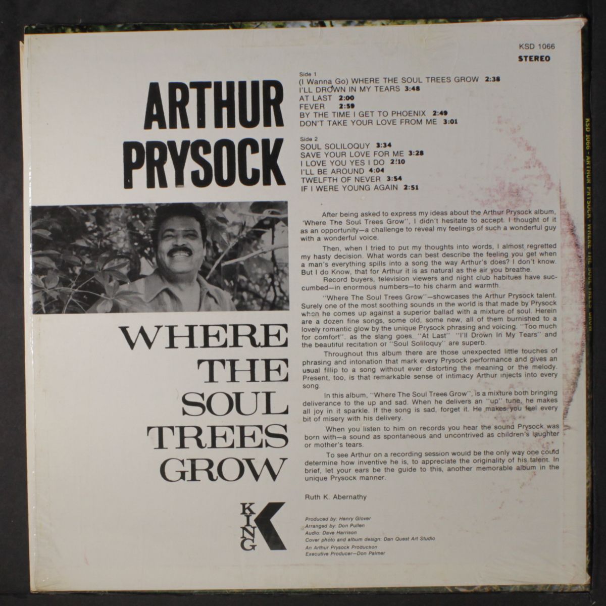 where the soul trees grow by ARTHUR PRYSOCK