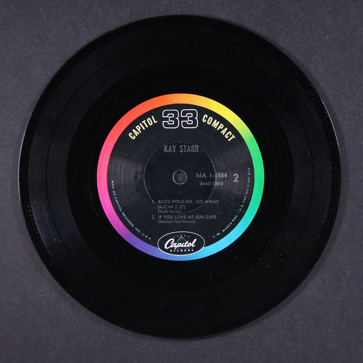 wheel of fortune by KAY STARR
