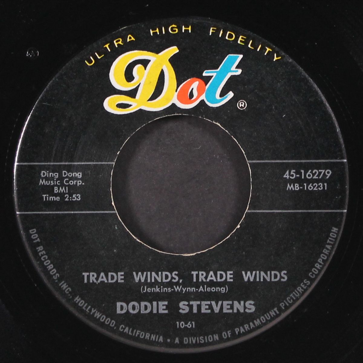 trade winds, trade winds / the in between years by DODIE STEVENS