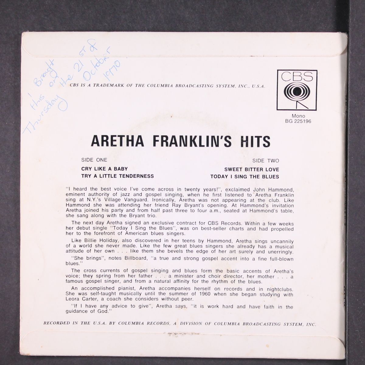 aretha franklin's hits by ARETHA FRANKLIN
