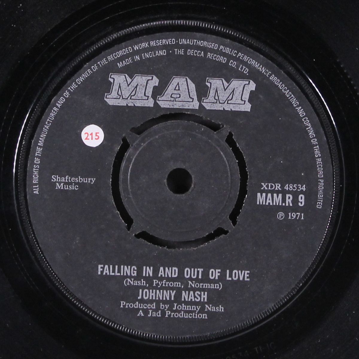 falling in and out of love / people in love by JOHNNY NASH
