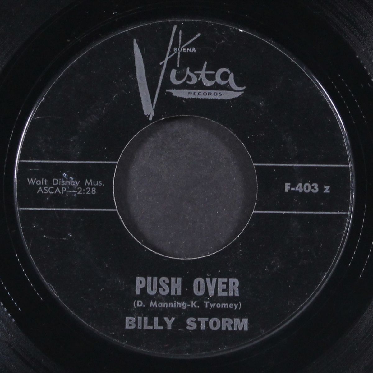 push over / puppy love is here to stay by BILLY STORM