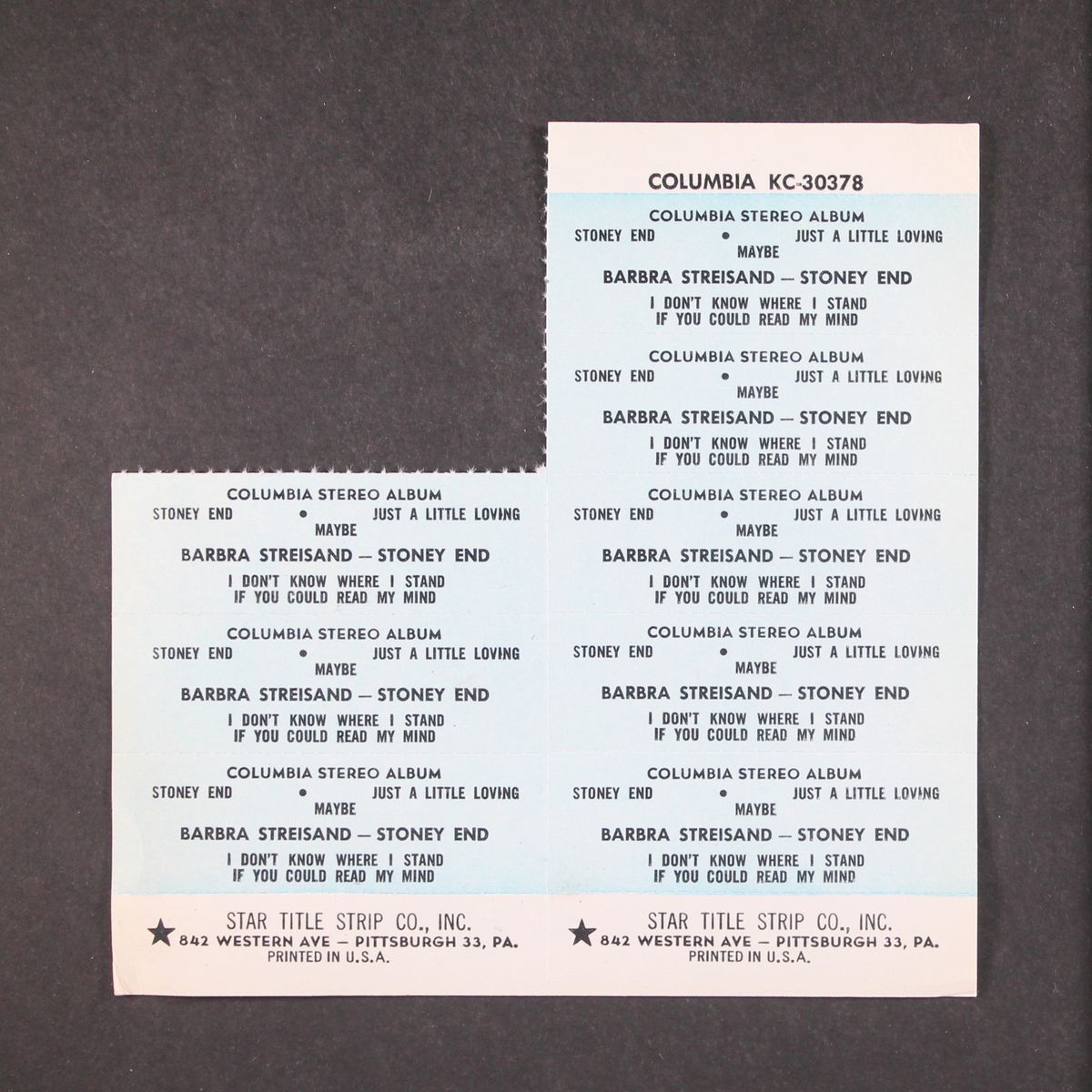 stoney end +4 by BARBRA STREISAND