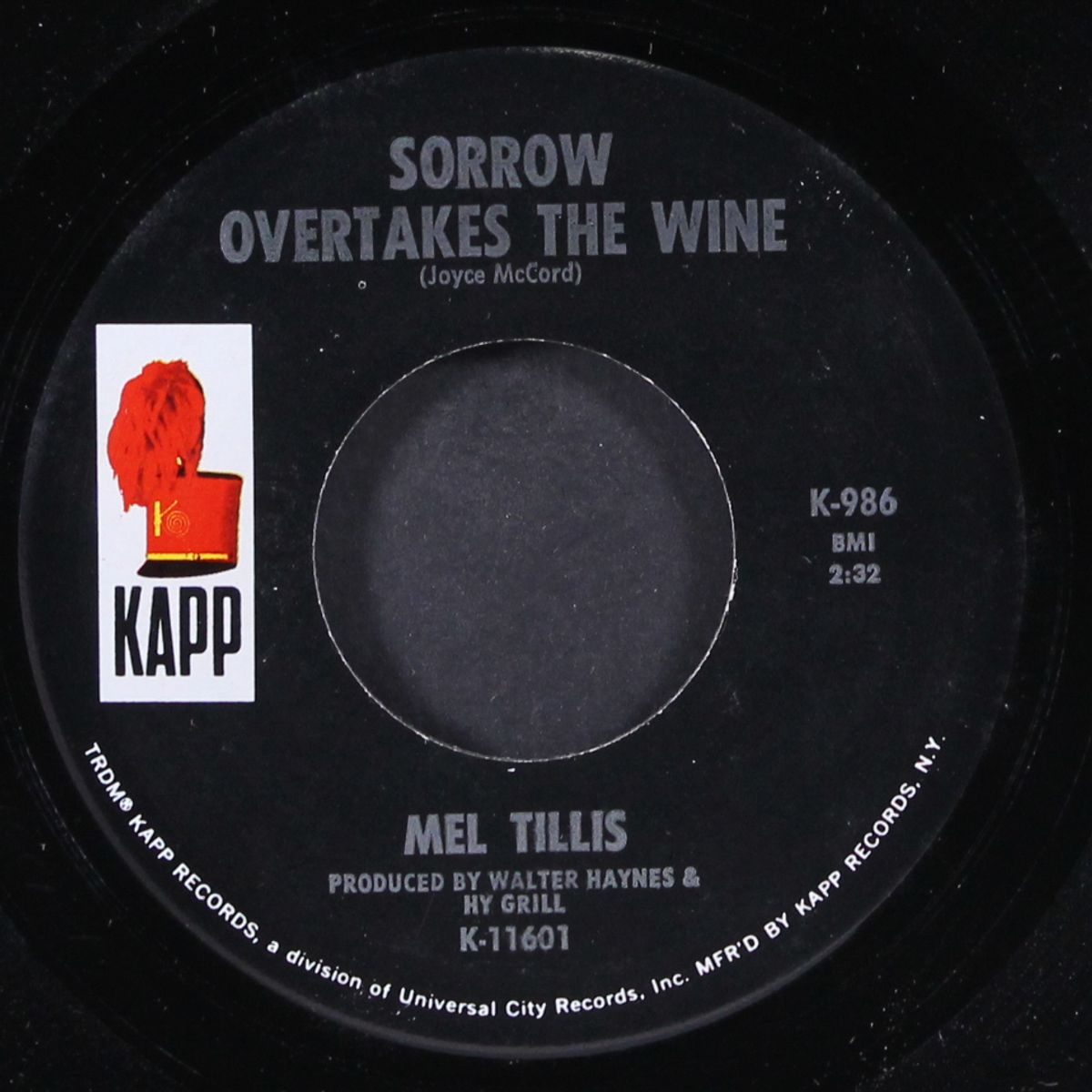 old faithful / sorrow overtakes the wine by MEL TILLIS