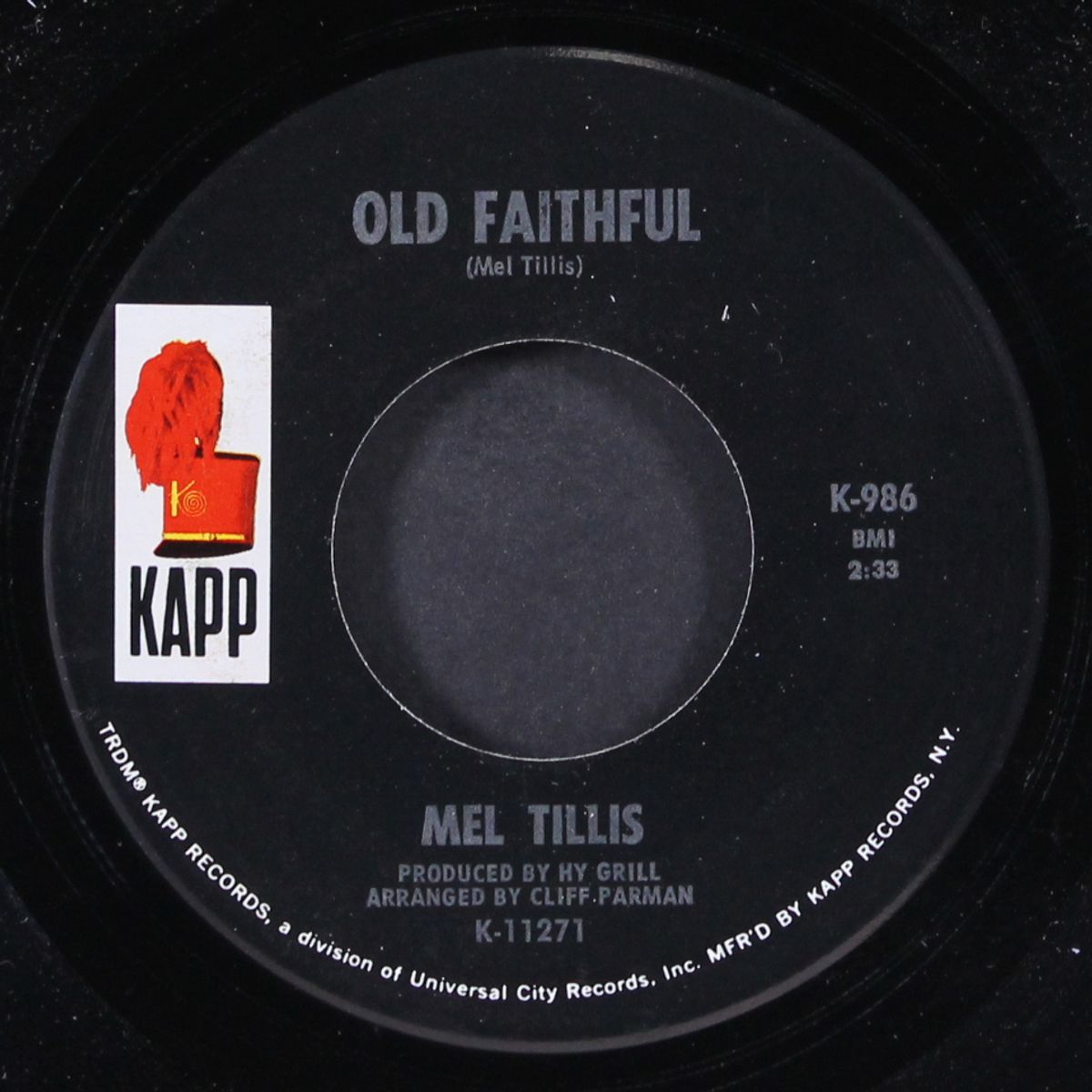 old faithful / sorrow overtakes the wine by MEL TILLIS