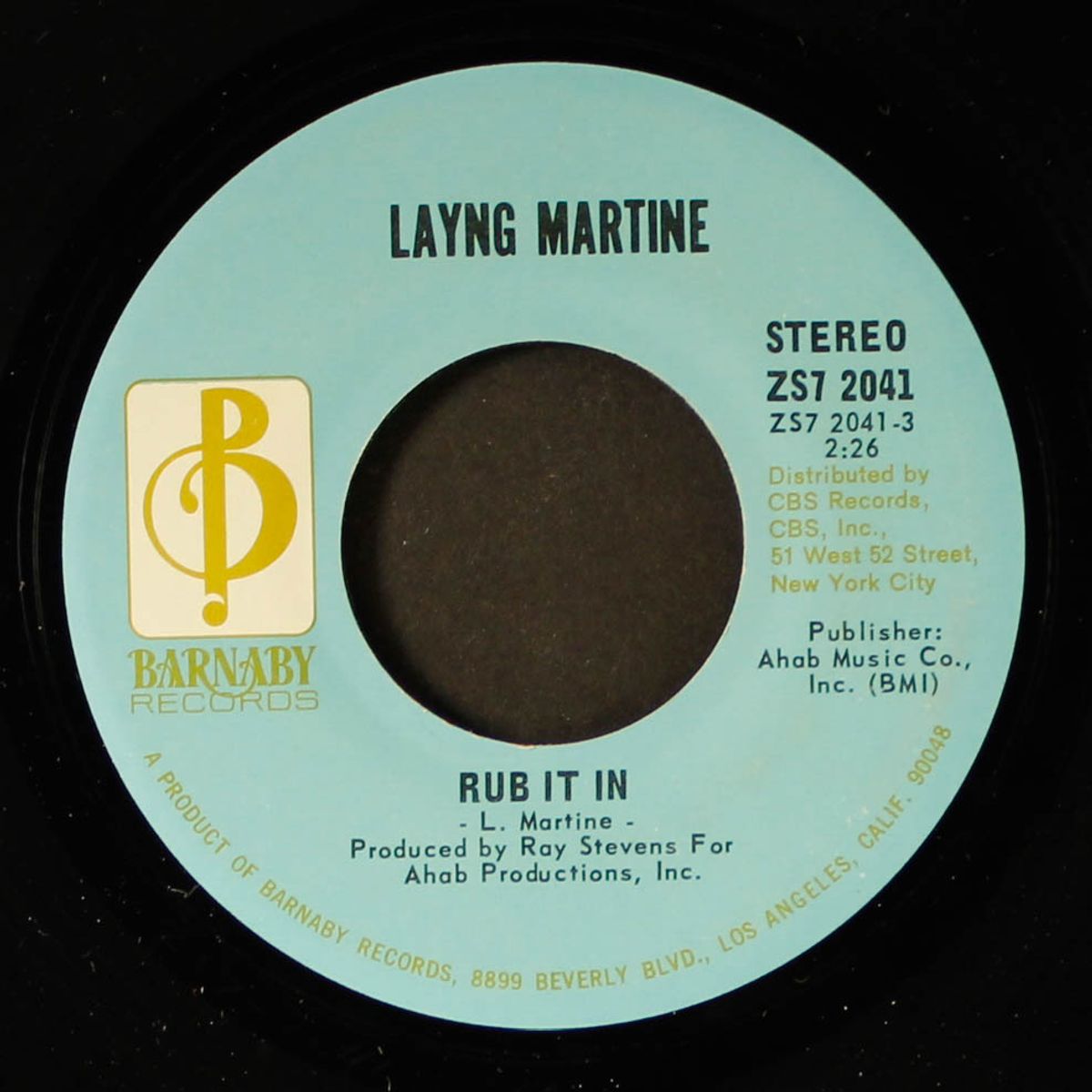 rub it in / live on the sunshine by LAYNG MARTINE