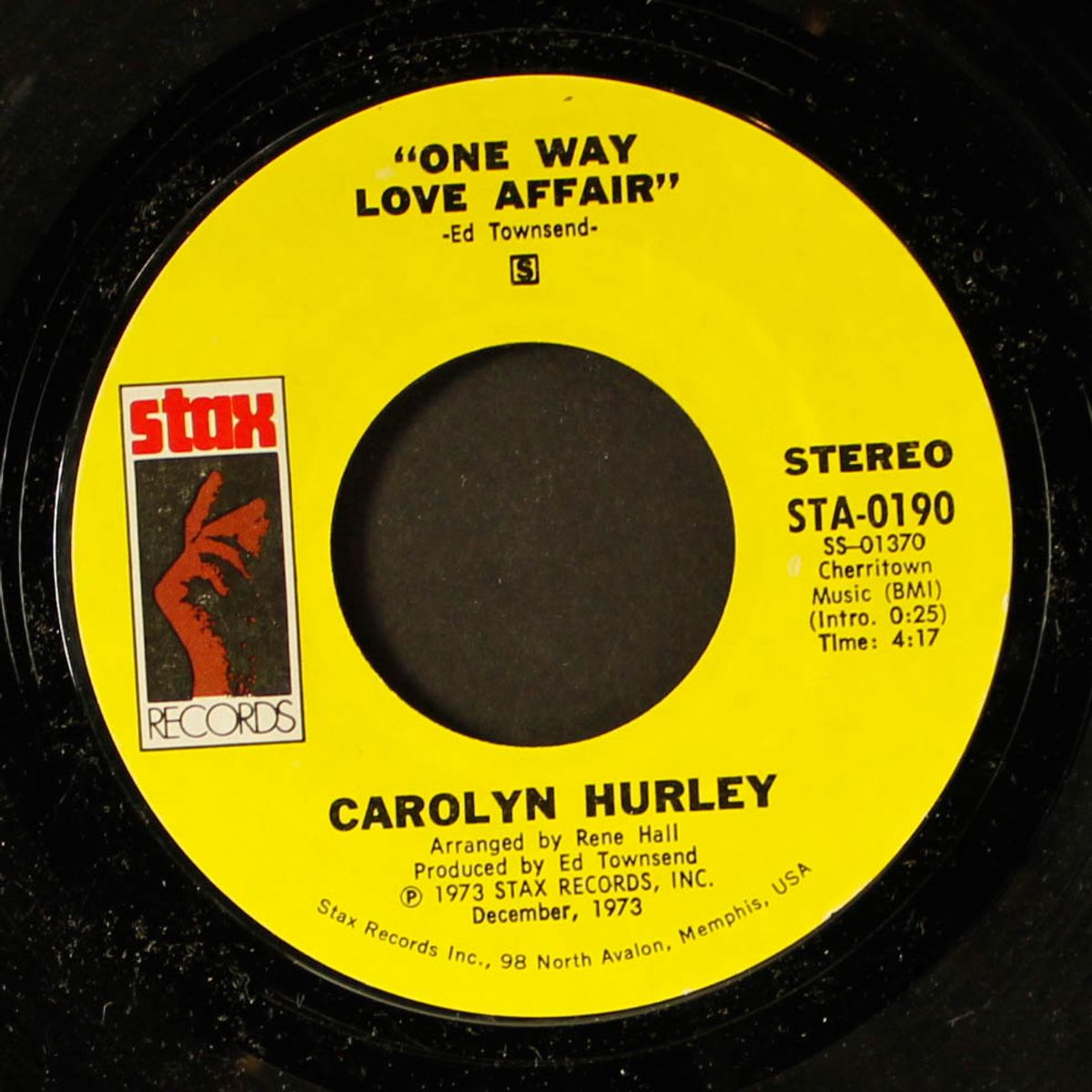 one way love affair / if you had known me then by CAROLYN HURLEY