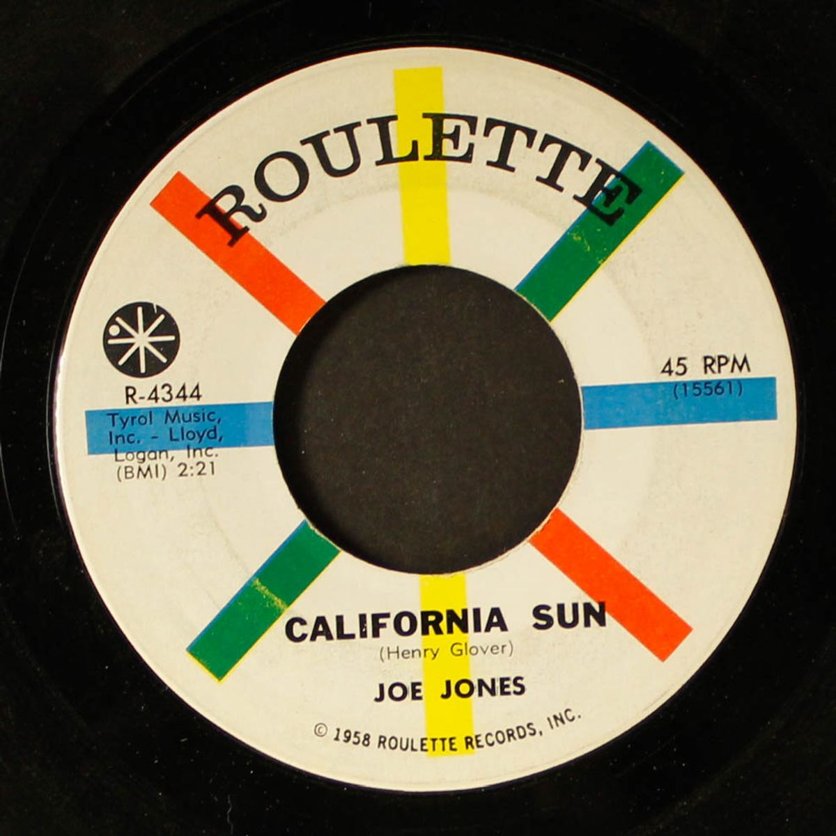 california sun / please don't talk about me when i'm gone by JOE JONES