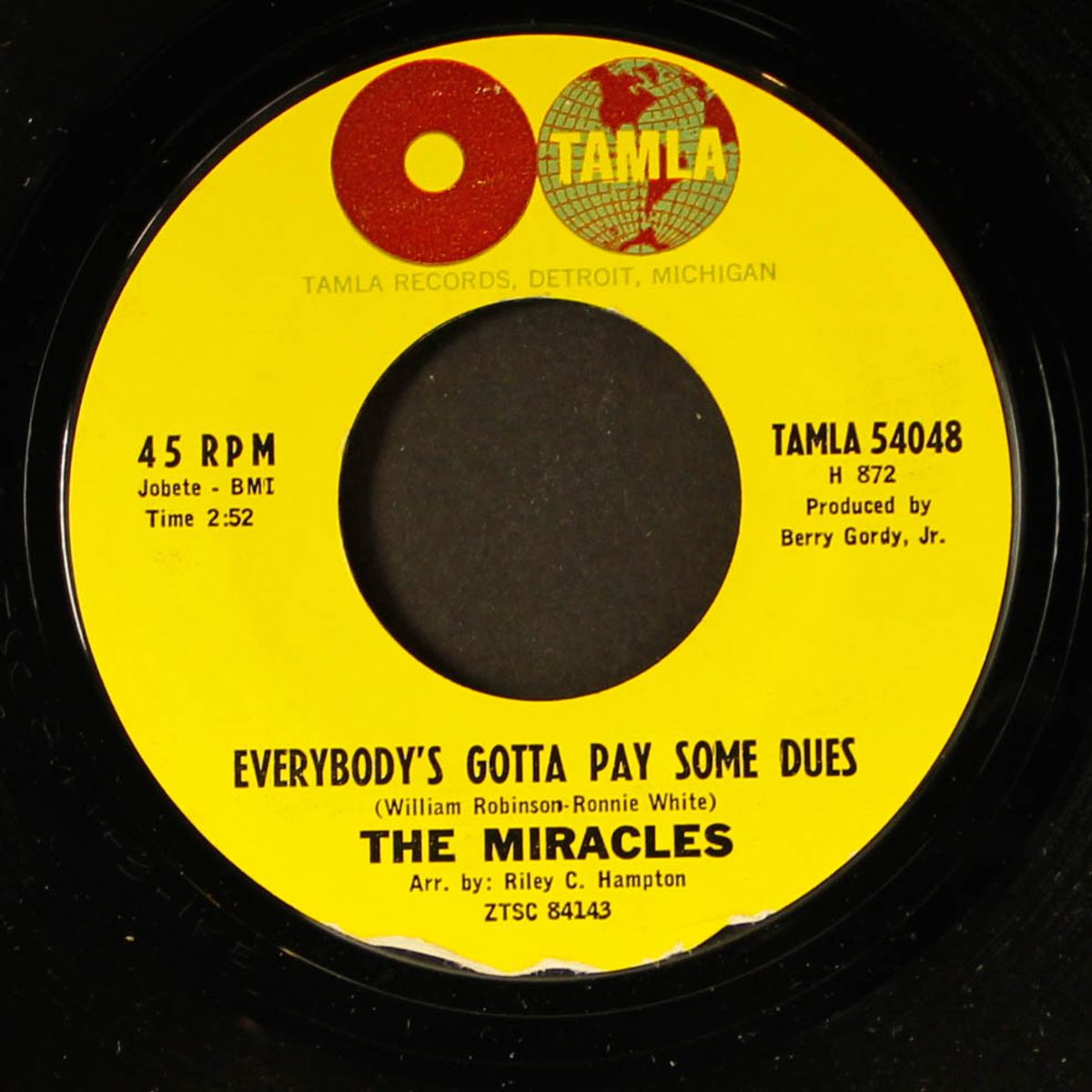 everybody's gotta pay some bues / i can't believe by MIRACLES
