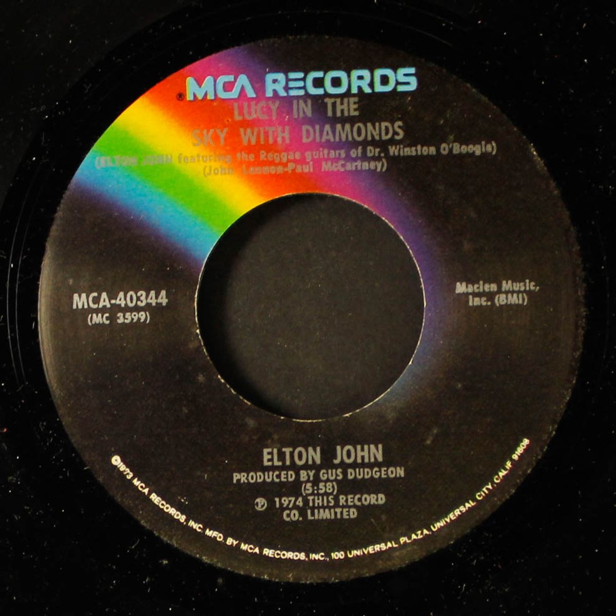 lucy in the sky with diamonds / one day at a time by ELTON JOHN