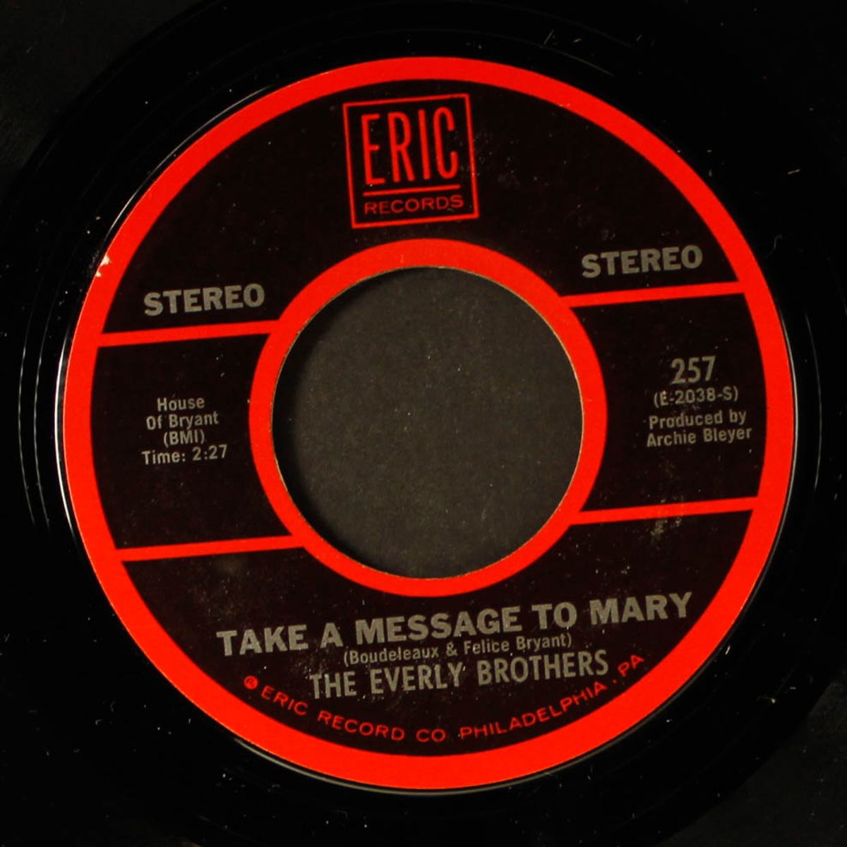 bye bye love / take a message to mary by EVERLY BROTHERS